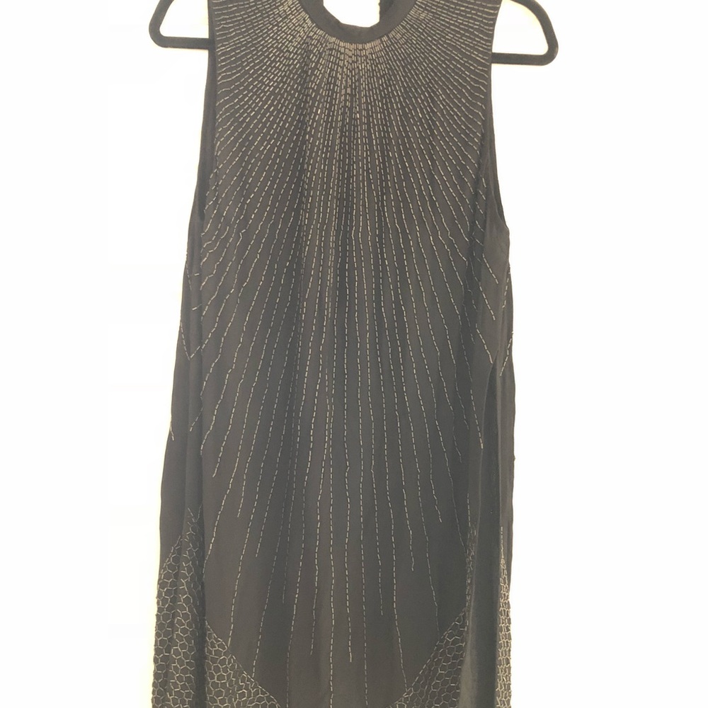 Free People Art Deco style beaded tunic dress